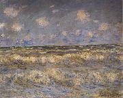 Claude Monet Rough Sea painting